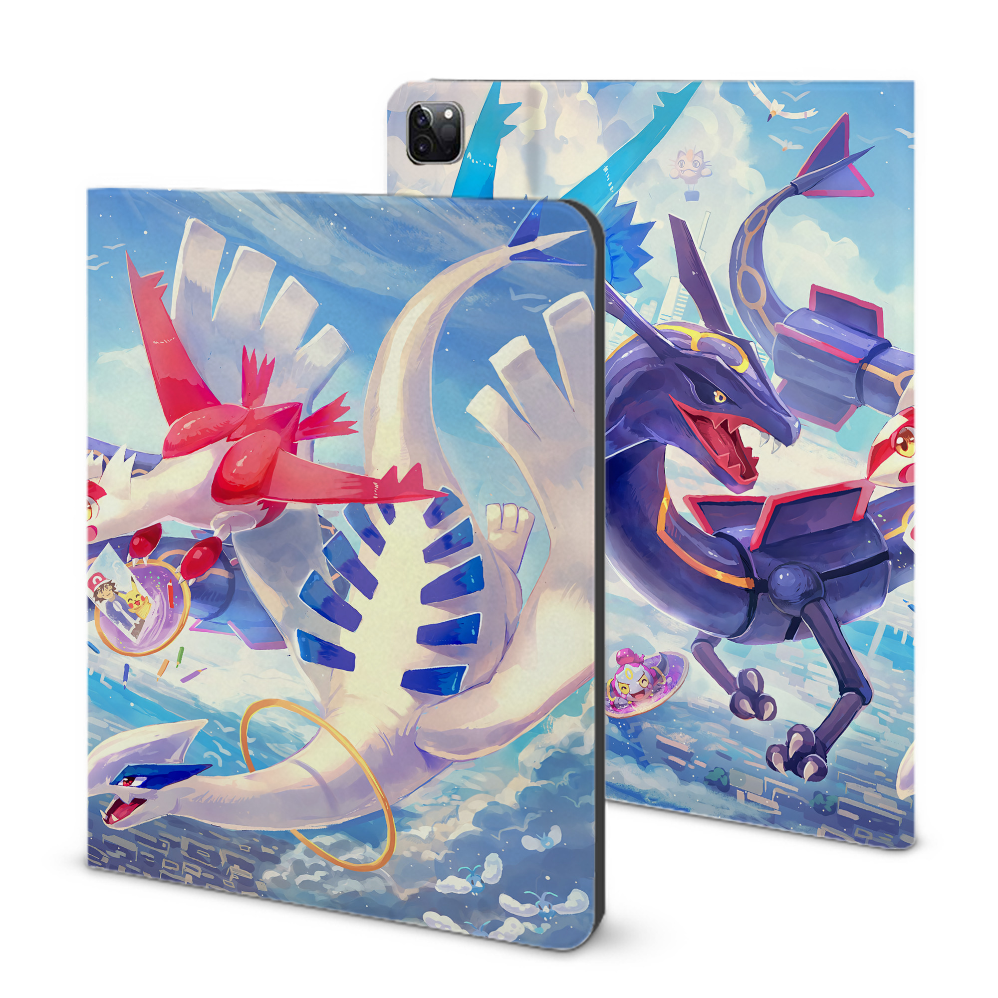 （画像用） ポケットモンスター Pokémon IPad ケース ブック型 PUレザー TPU 耐衝撃 軽量 薄型 ペン収納なし 全面保護 IPad 各モデル対応
